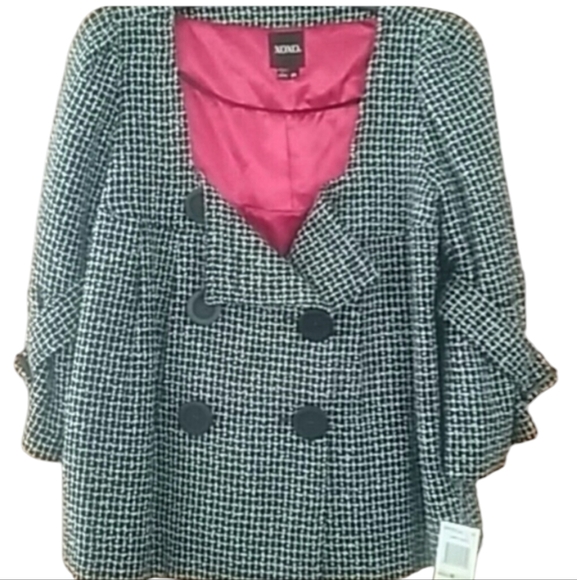 XOXO Jackets & Blazers - Xoxo crop wool blend jacket.tweed black Y2K. Vintage. Missing button.